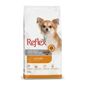 غذای خشک سگ بالغ نژاد کوچک رفلکس با طعم مرغ (Reflex Small Breed Adult Dog Food Chicken)-۱۵ کیلوگرم